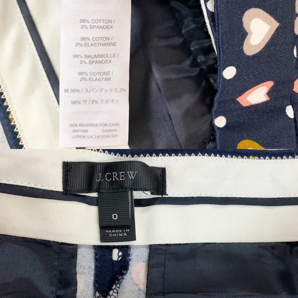 J.Crew Shorts Heart Dot Pattern Multi Color - image 7